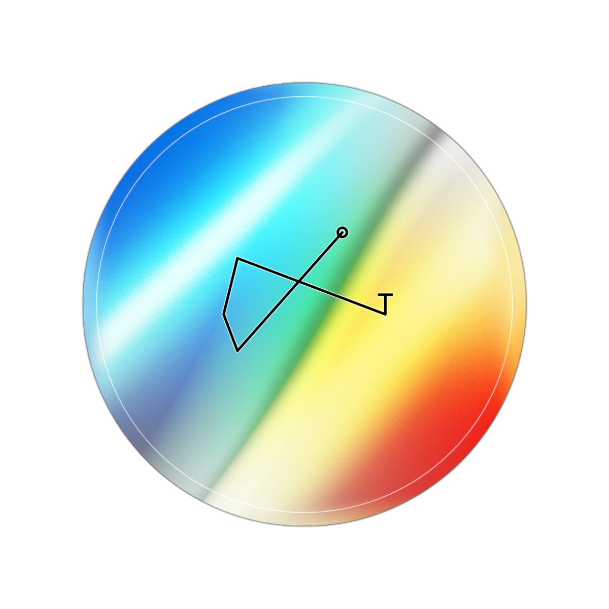 Custom Sigil Sticker — Holographic